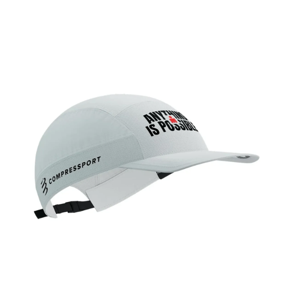Mũ Compressport 5 Panel Light Cap IRONMAN - White