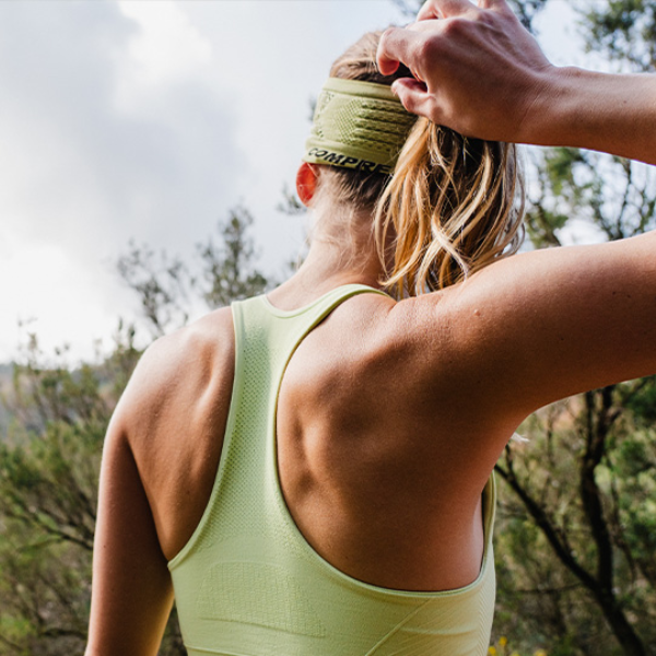 Băng đô thể thao Compressport Headband On/Off - Xanh (Nile)