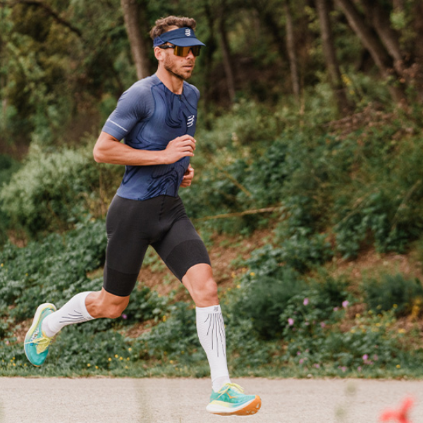 Mũ chạy bộ Compressport Pro Racing Visor - Xanh (Indigo)