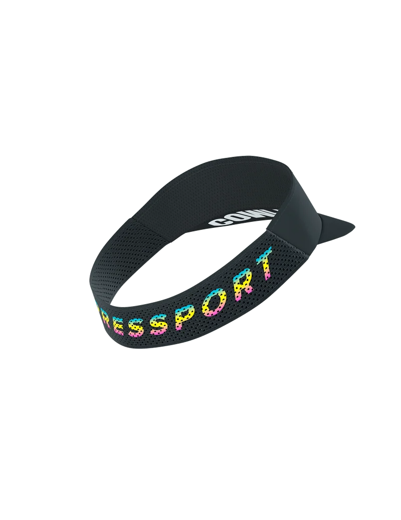 Mũ Chạy Bộ Compressport Pro Racing Visor IRONMAN 2026 - Đen