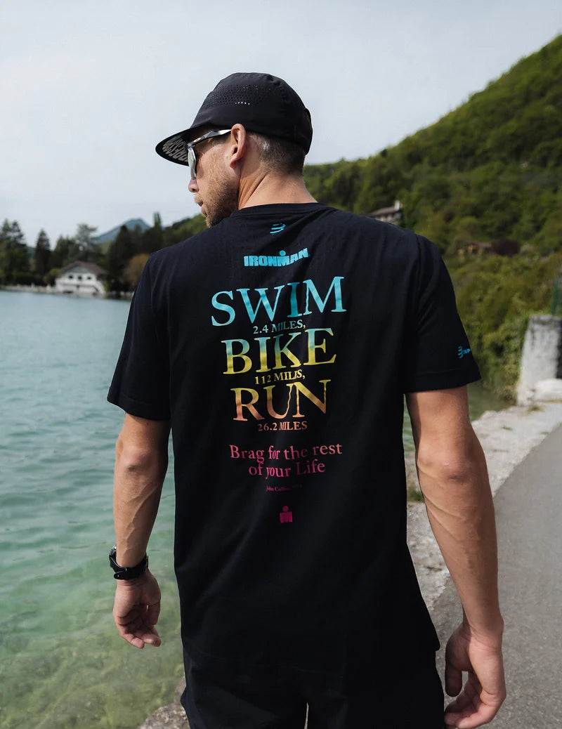 Mũ Chạy Bộ Compressport Pro Racing Cap IRONMAN 2026 - Đen