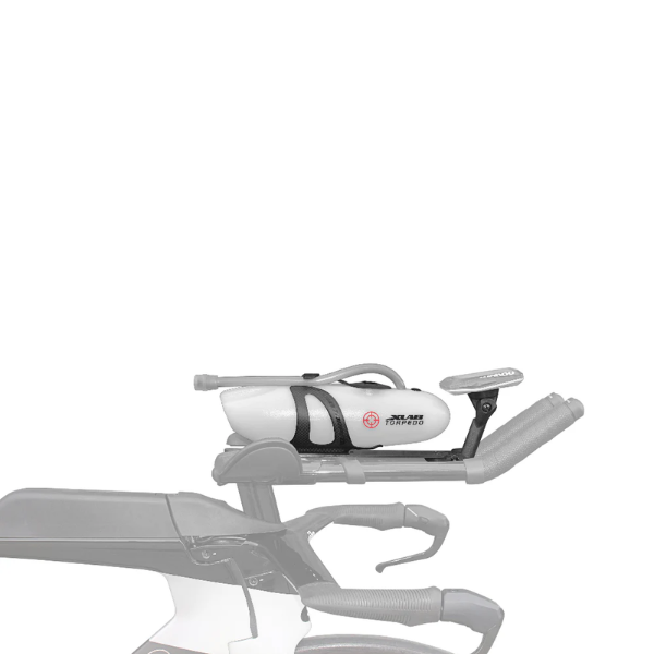 Phụ kiện lắp đặt + Bình nước tay nghỉ xe đạp Xlab Torpedo Versa Slim System - Trắng (Clear)