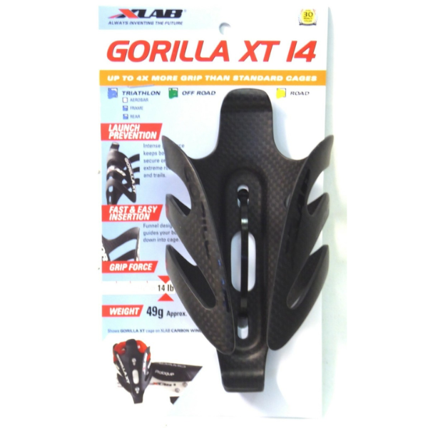 Gọng bình nước Xlab Gorilla Carbon Cage - Đen (Matte Black)