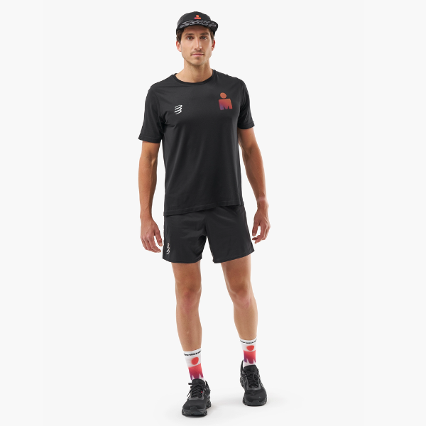 Mũ Compressport 5 Panel Light Cap IRONMAN - Black Sunset