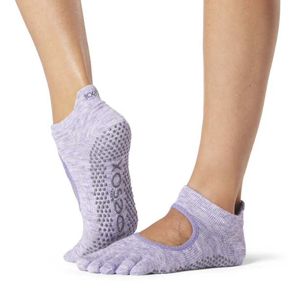 Vớ Toesox Grip Full Toe Bellarina - Heather Purple