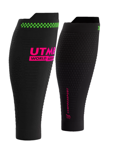 Băng bảo vệ bắp chân Compressport Calf Sleeves R2 3.0 (Phiên bản UTMB) - Đen
