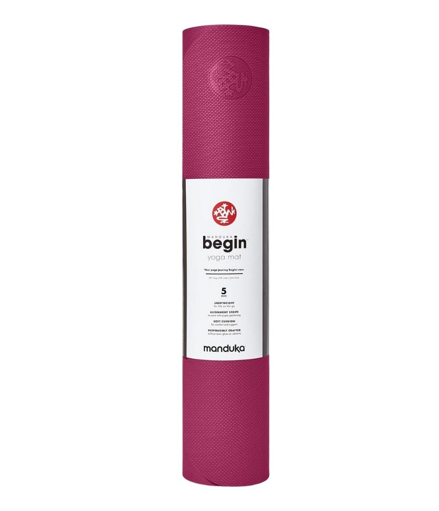 Thảm Manduka Begin Mat 5mm 68'' - Dark Pink