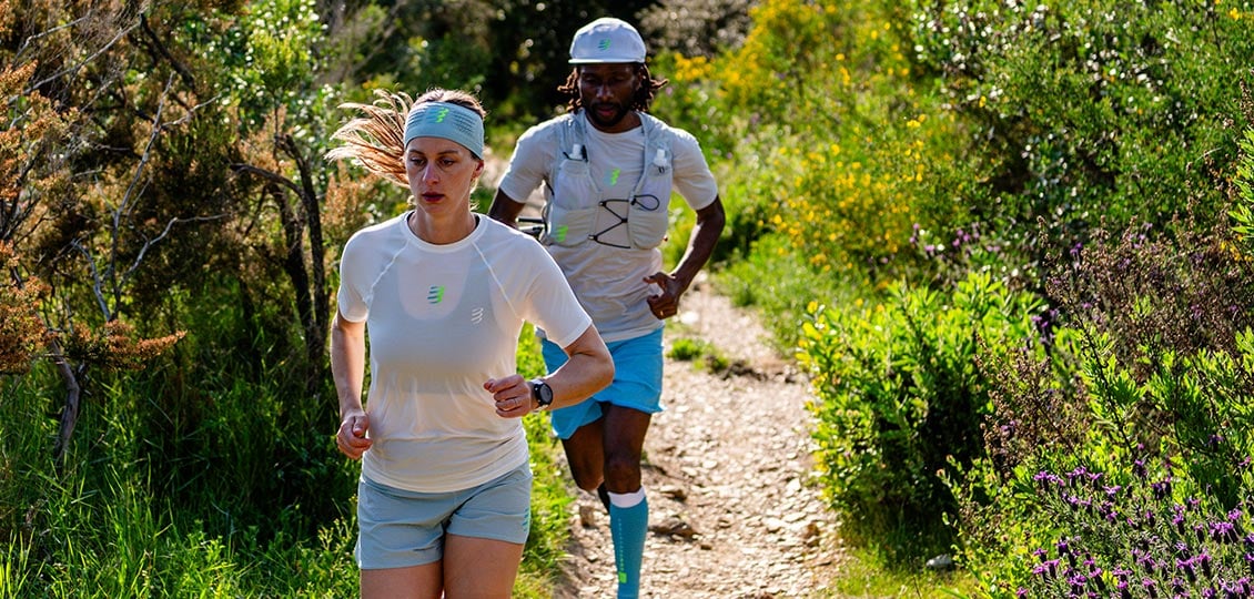 Áo Chạy Trail Nữ Compressport Trail Racing SS Tshirt - Star White