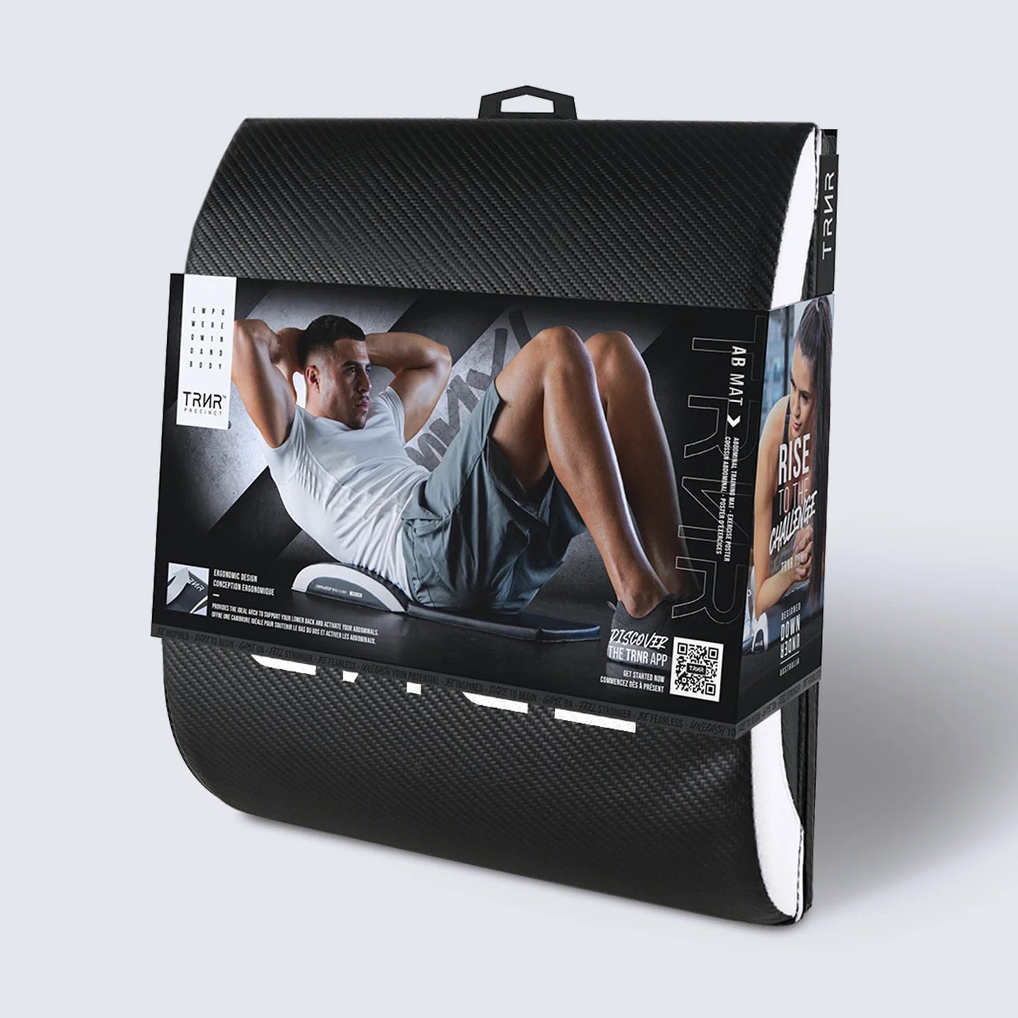 Thảm tập gập bụng TRNR AB Mat - Đen/Trắng (Black & White)