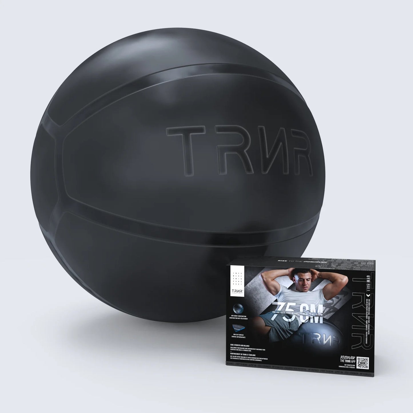 Bóng tập thể thao TRNR Gym Ball 75cm - Đen (Black)