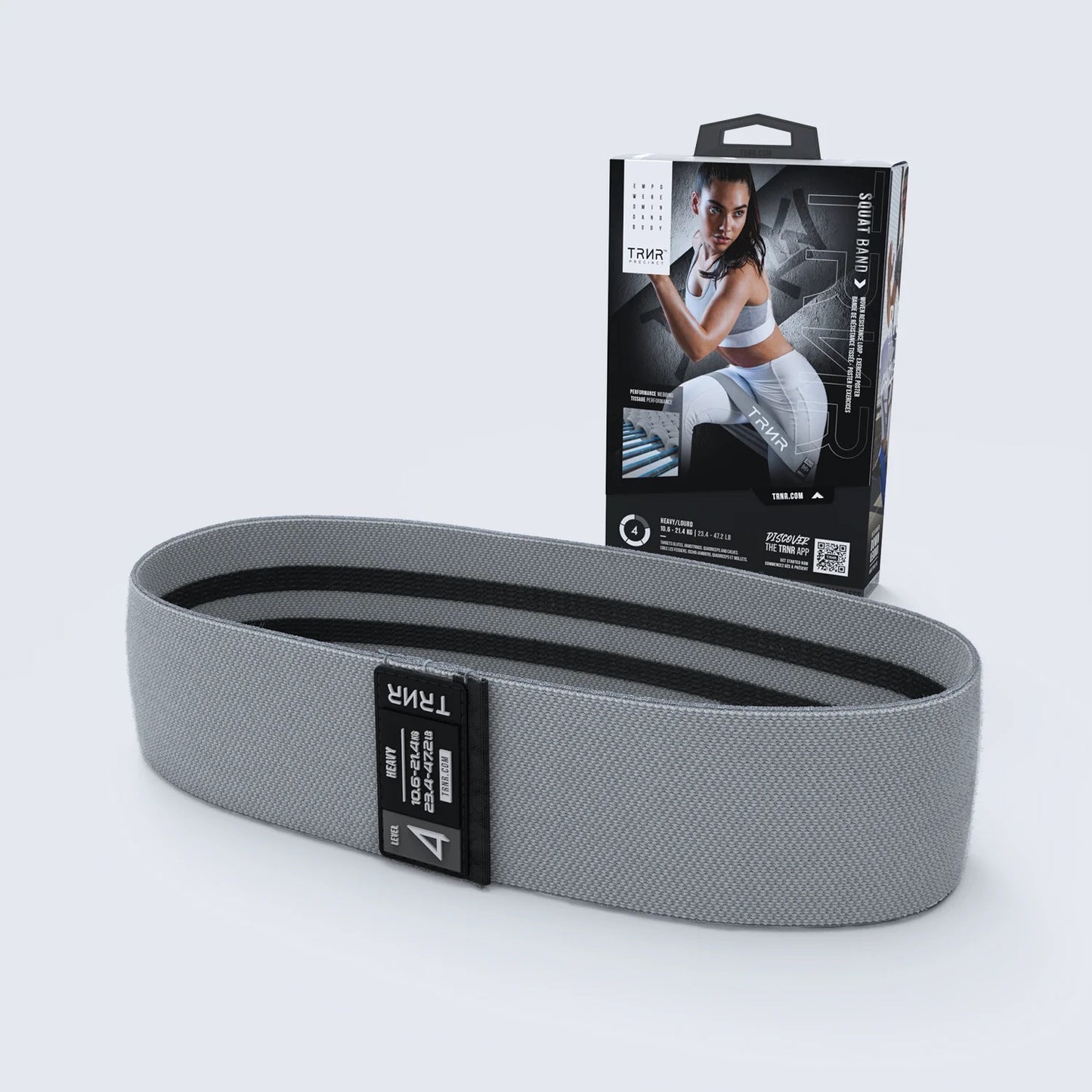 Dây kháng lực TRNR Squat Band Heavy - Xám (Grey)