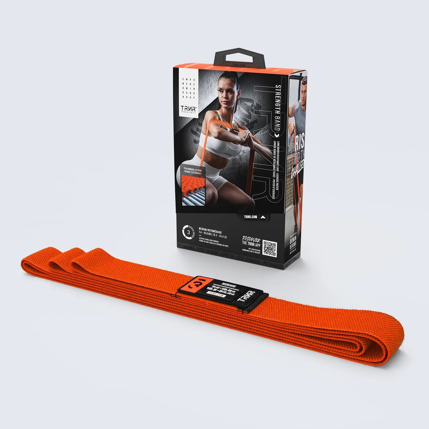 Dây kháng lực TRNR Strength Band Medium - Cam (Orange)