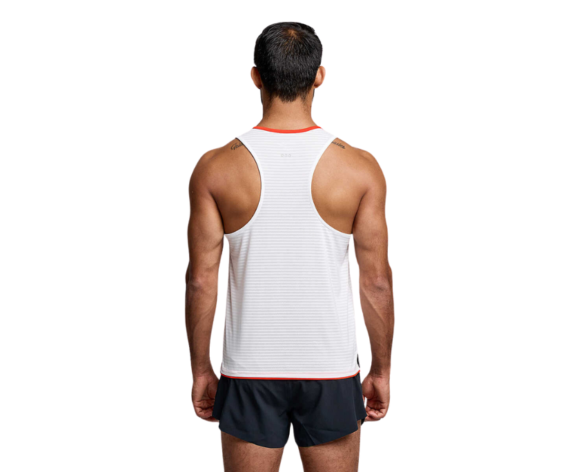 Áo chạy bộ Nam Saucony Kinvara Tank - Trắng (White)