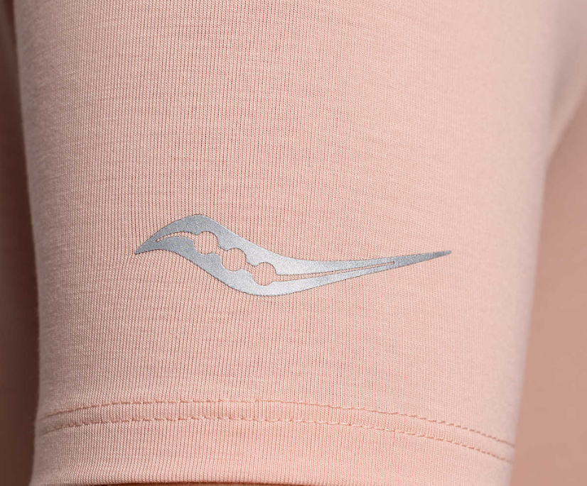 Áo chạy bộ Nữ Saucony Triumph Short Sleeve - Hồng (Lotus)