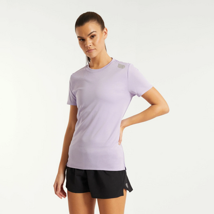 Áo chạy bộ Nữ Pressio Elite S/S Top - Tím (Lavender)