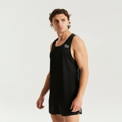 Áo chạy bộ Nam Pressio Elite Singlet - Xanh (SPR/SLV)