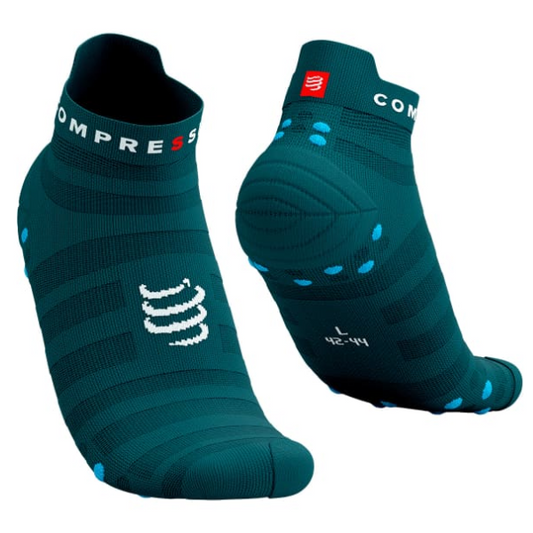 Tất chạy bộ Compressport Pro Racing Socks v4.0 Ultralight - Xanh (Shaded Spruce/Hawaiian Ocean)