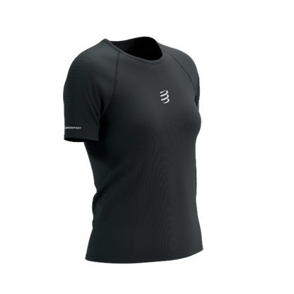 Áo Chạy Trail Nữ Compressport Trail Racing SS Tshirt - Đen (Black)