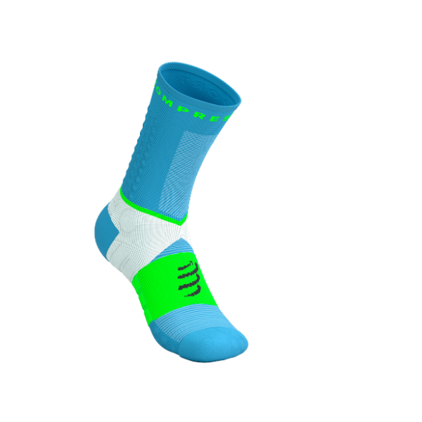 Tất Chạy Trail Compressport Ultra Trail Socks V2.0 - Nors Blue/Neon Green