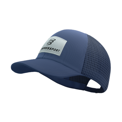 Mũ chạy bộ Compressport Trucker Cap 6P - Xanh (Indigo)