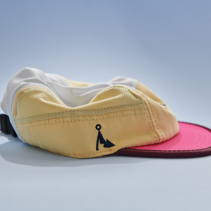 Nón VAGA - Club Cap - Poster Pink/Pale Yellow/White/Bordo