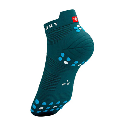 Tất chạy bộ Compressport Pro Racing Socks v4.0 Run Low - Shaded Spruce/Hawaiian Ocean