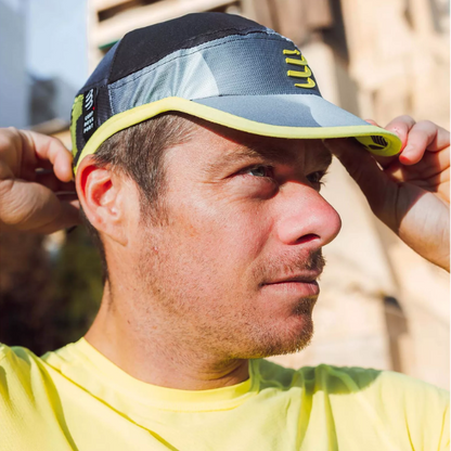 Mũ Compressport Pro Racing Cap - Đen (Black/White Print)