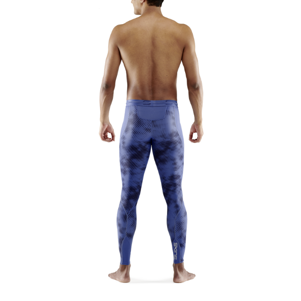 Quần Dài Bó Cơ Nam SKINS Compression 3-Series - Xanh (Camo Blue)