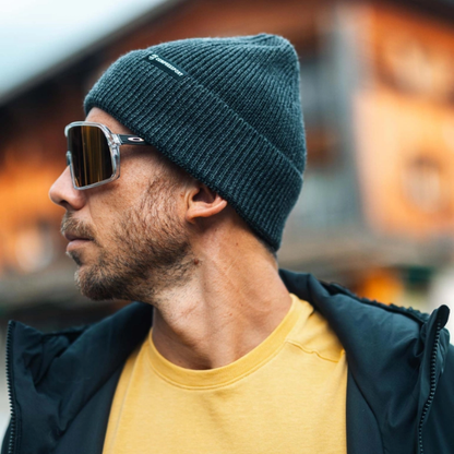 Mũ len Compressport Beanie - Xám (Raven)