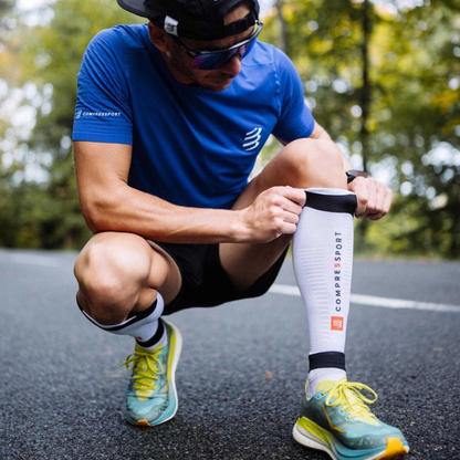 Băng bảo vệ bắp chân Compressport Calf Sleeves R2 3.0 - Trắng (White/Black)