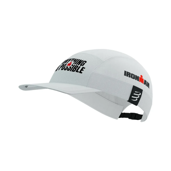 Mũ Compressport 5 Panel Light Cap IRONMAN - White