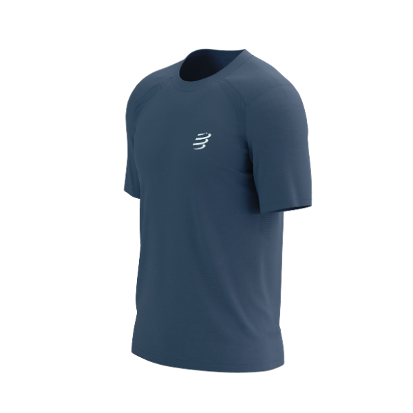 Áo chạy bộ Nam Compressport Performance SS Tshirt - Xanh (Indigo)