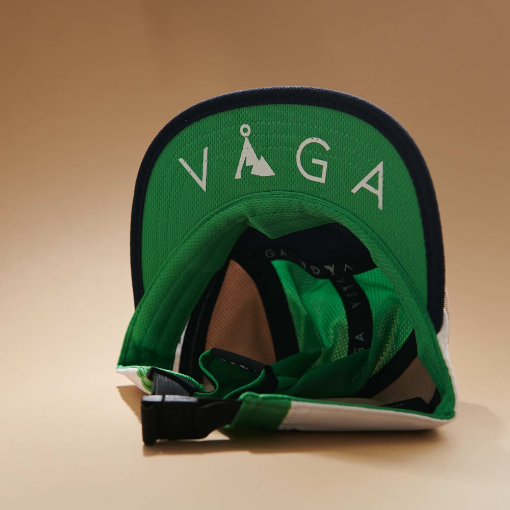 Nón VAGA - Club Cap - White/Camel/Lime Green/Navy Blue