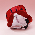 Nón VAGA - Feather Racing Cap - White/Neon Pink/Flame Red/Navy