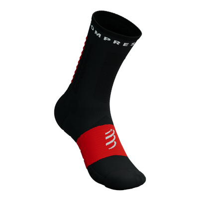 Tất chạy Trail Compressport Ultra Trail Socks v2.0 - Đen/Đỏ (Black/Red)