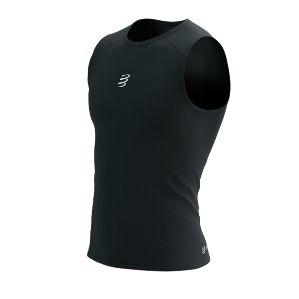 Áo chạy Trail Nam Compressport Trail Racing Tank - Đen (Black)