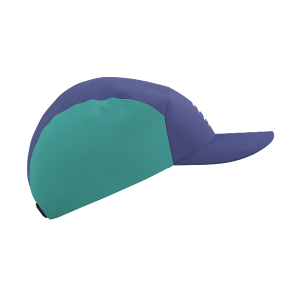 Mũ Chạy Bộ Compressport 5 Panel Light Cap - Orient Blue/Pool Blue