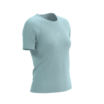 Áo Chạy Trail Nữ Compressport Trail Racing SS Tshirt - Xanh Ether