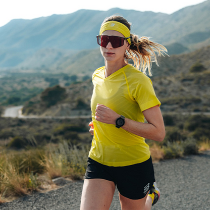 Áo chạy bộ Nữ Compressport Performance SS Shirt - Vàng (Green Sheen)