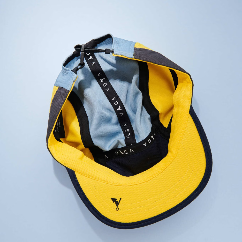 Nón VAGA - Club Cap - Slate Grey/Sunshine Yellow/Teal Blue/Navy Blue