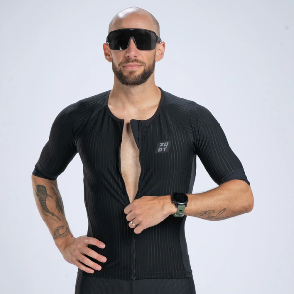 Áo ba môn Nam Zoot Elite Tri Aero Jersey - Đen (Jet Black)