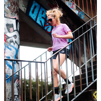 Áo chạy bộ Nữ Compressport Performance SS TShirt - Tím (Cyclamen)