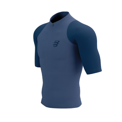 Áo chạy Trail Nam Compressport Trail Racing Postural SS Top - Xanh (Indigo/Blues)