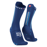 Compressport Pro Racing Socks v4.0 Bike - Sodalite/Fluo Blue