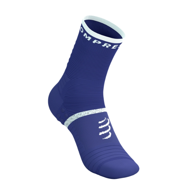 Tất chạy bộ Compressport Pro Marathon Socks v2.0 - Orient Blue/Star White