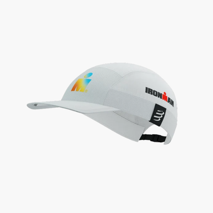 Mũ Compressport 5 Panel Light Cap IRONMAN - White Sunrise