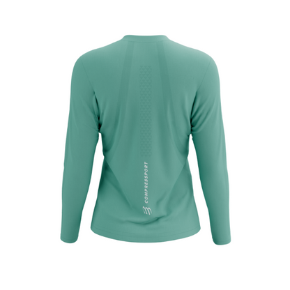 Áo chạy bộ Nữ Compressport Performance Long Sleeve Tshirt W - Xanh (Shell Blue)