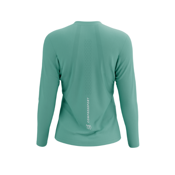 Compressport Women's Performance Long Sleeve Tshirt W - Shell Blue