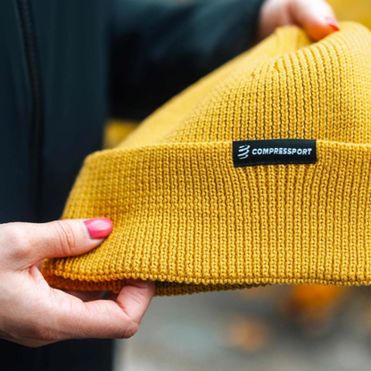 Mũ len Compressport Beanie - Vàng (Ceylon Yellow)