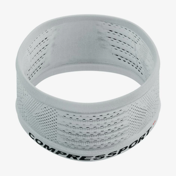 Băng đô thể thao Compressport Headband On/Off 360 Print IRONMAN - Trắng (White)